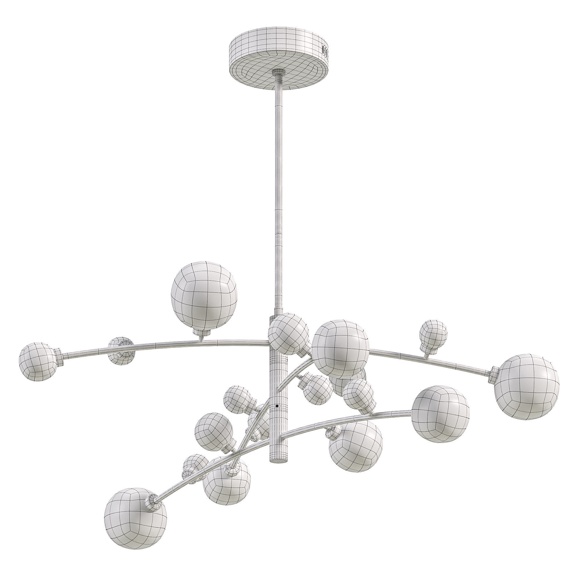 Maser Chandelier  3D model_2
