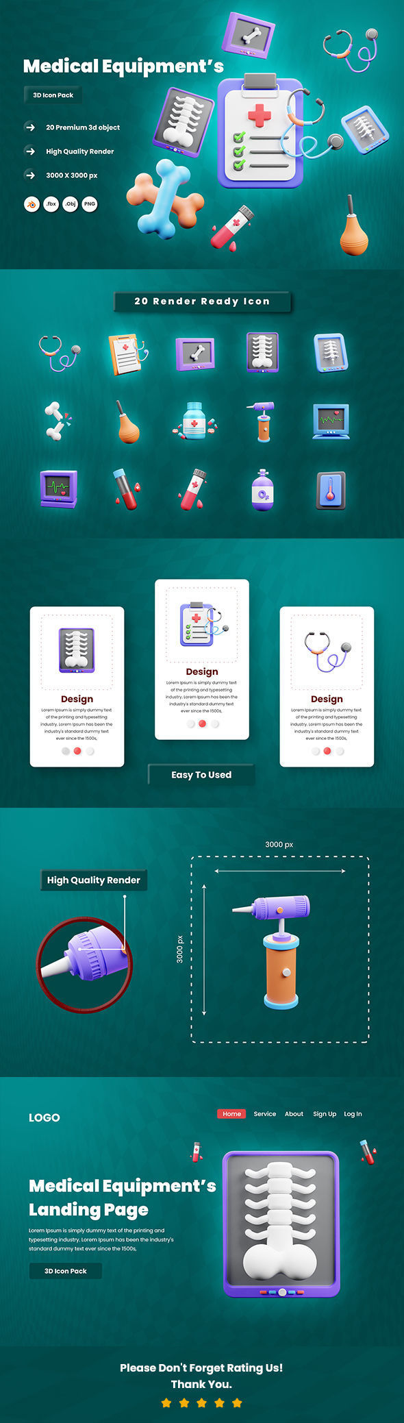 Medical Equipment 3d Icon 3D model_5