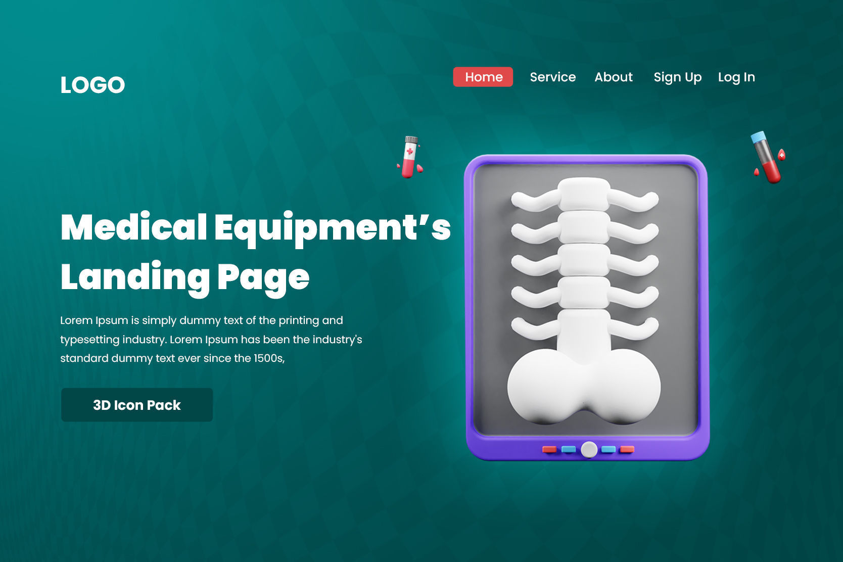 Medical Equipment 3d Icon 3D model_4