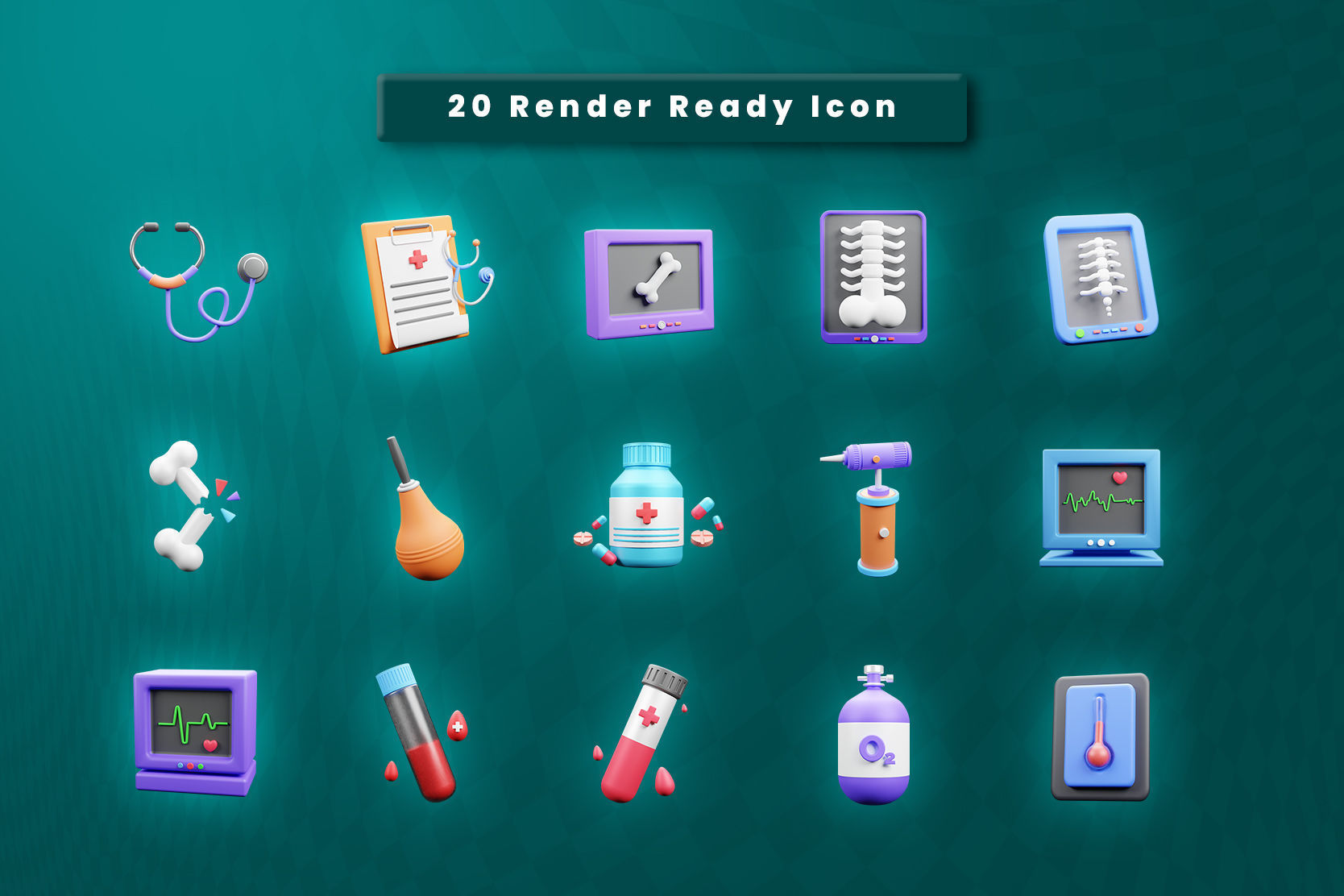 Medical Equipment 3d Icon 3D model_1