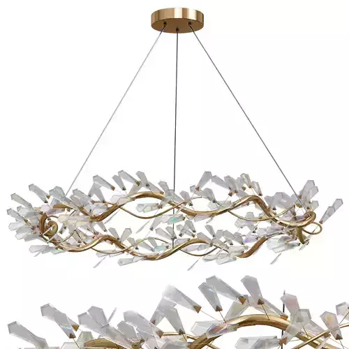  Kotta Twelve Light Cut Crystal Pendant Chandelier