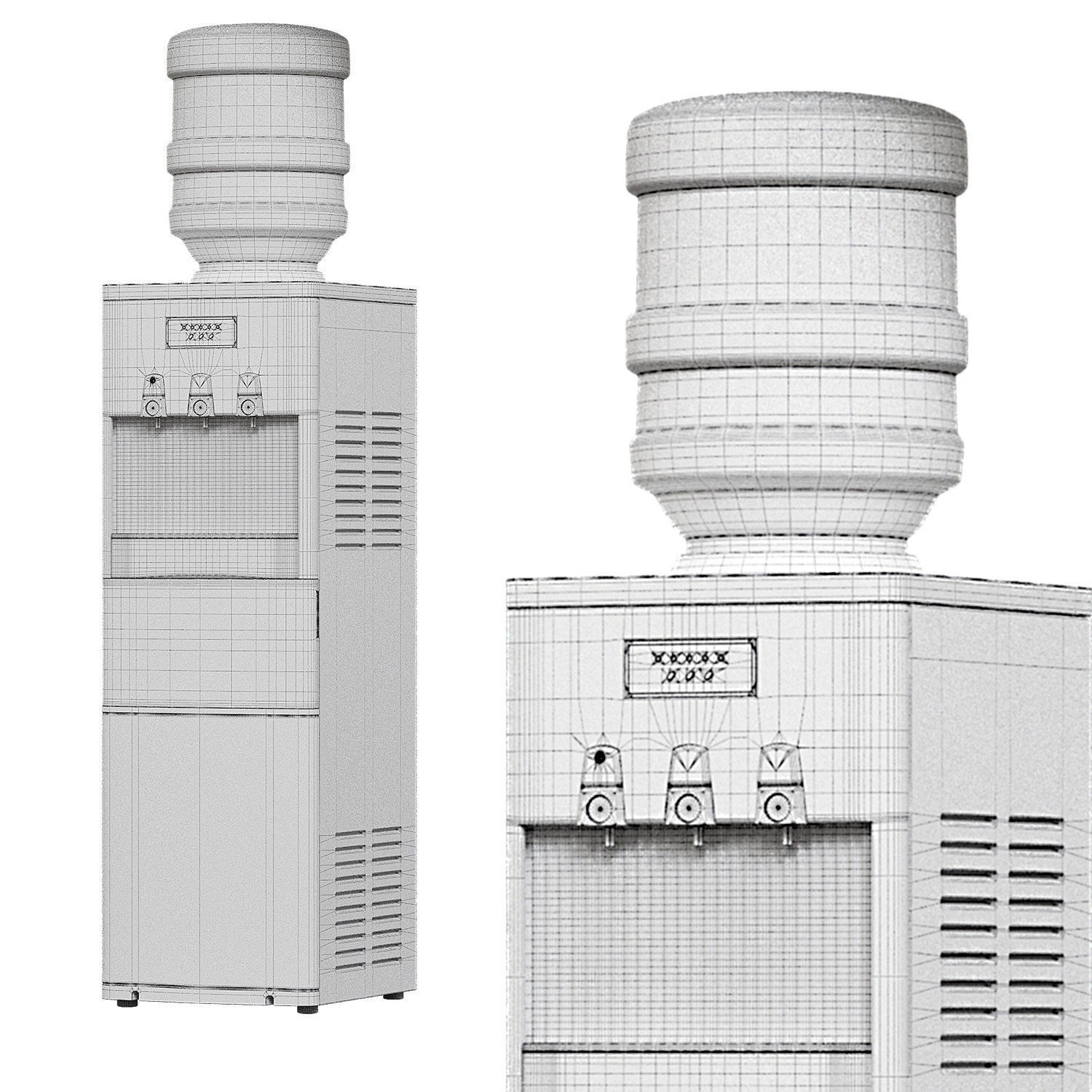 Water Cooler Dispenser 3D model_1