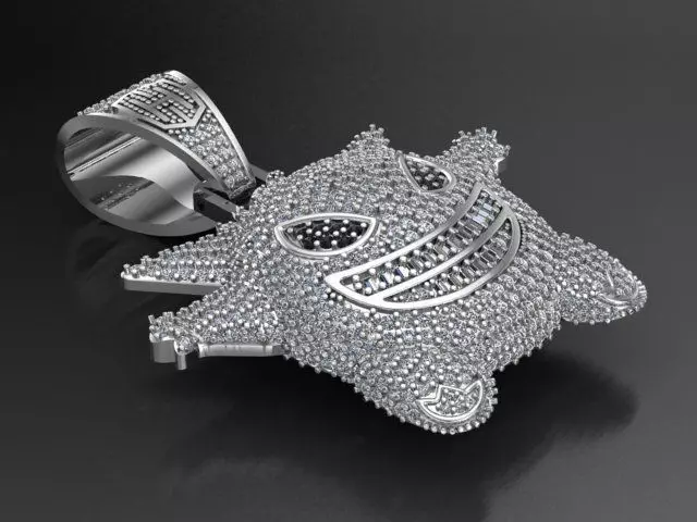 Sticker necklace 3D print model_0