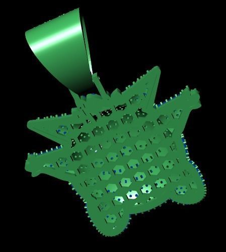 Sticker necklace 3D print model_21