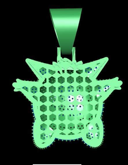 Sticker necklace 3D print model_20