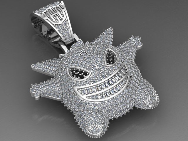 Sticker necklace 3D print model_6