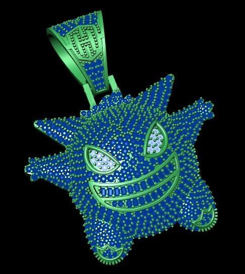 Sticker necklace 3D print model_18