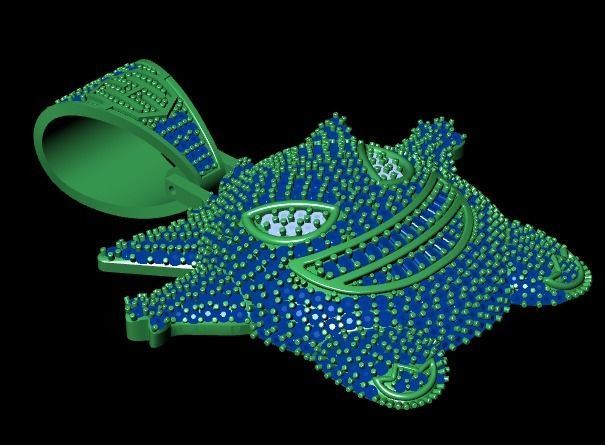 Sticker necklace 3D print model_19