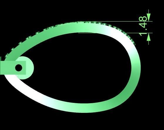 Sticker necklace 3D print model_16