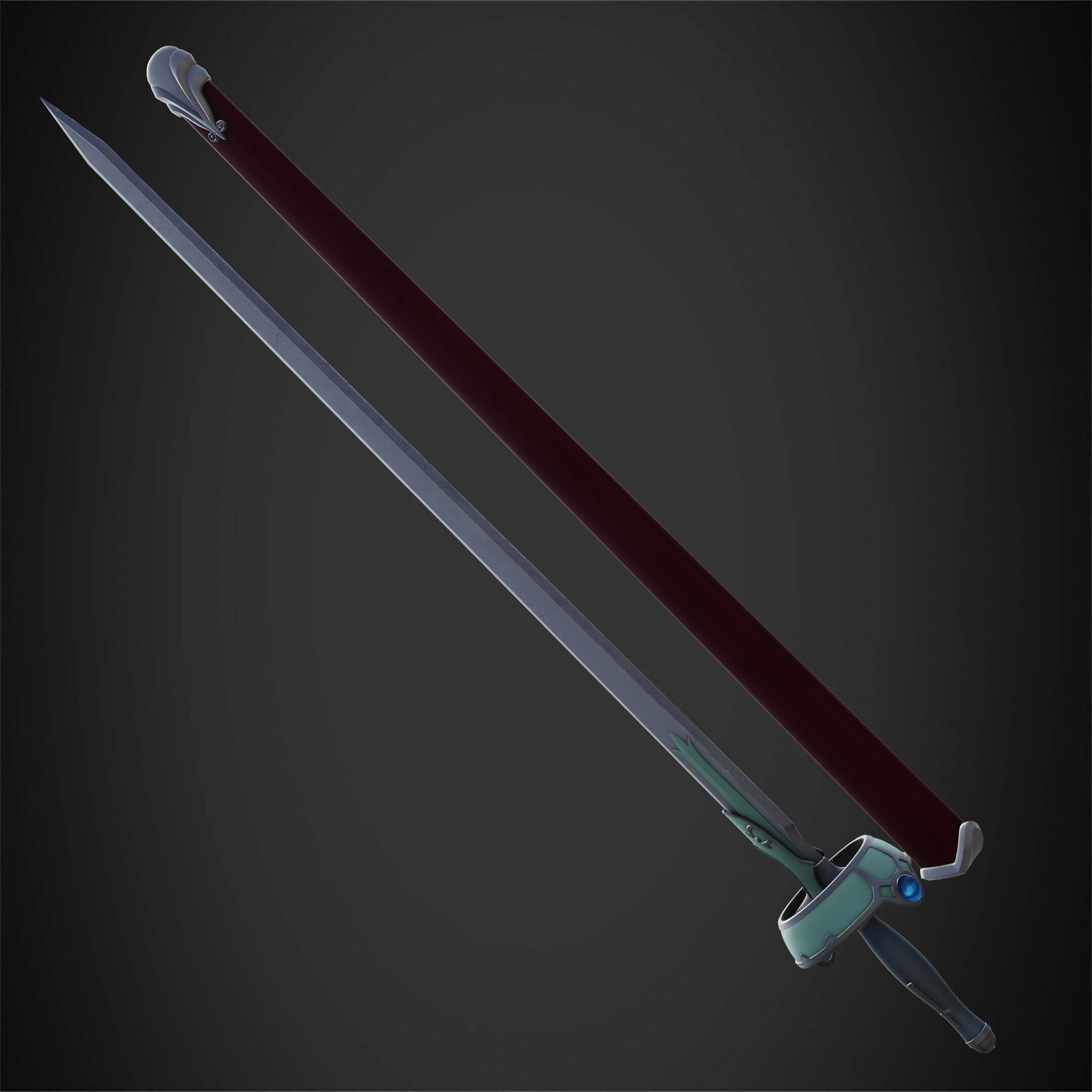 Sword Art Online Asuna Lambent Light Rapier for Cosplay 3D print model_8