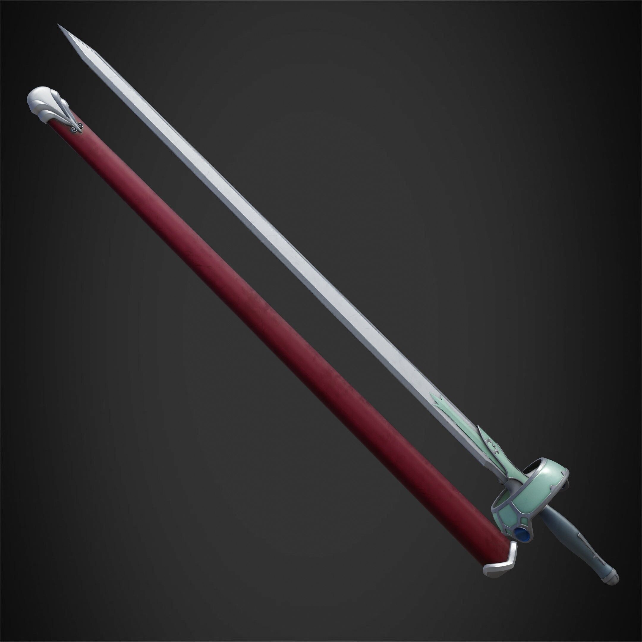 Sword Art Online Asuna Lambent Light Rapier for Cosplay 3D print model_10