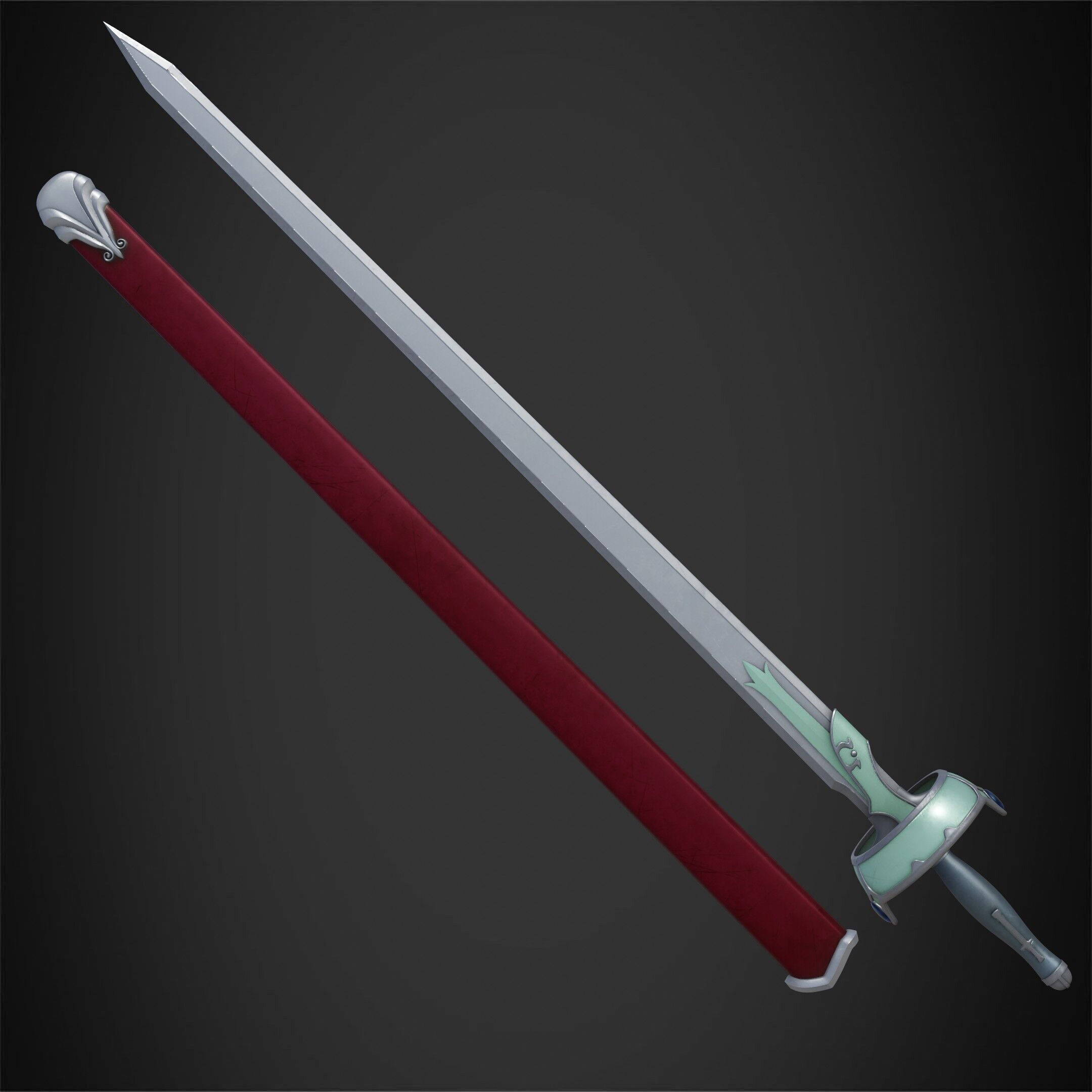 Sword Art Online Asuna Lambent Light Rapier for Cosplay 3D print model_3