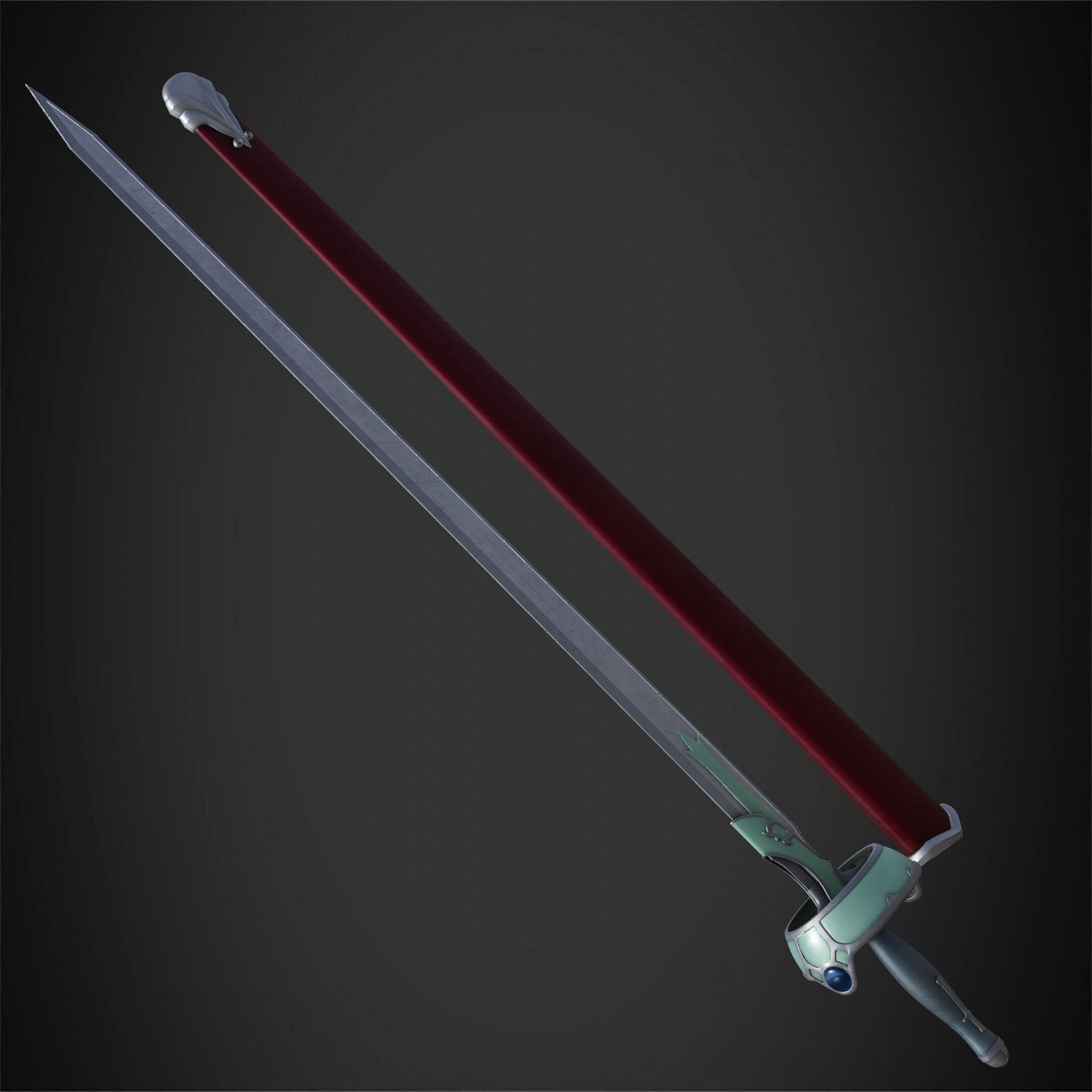 Sword Art Online Asuna Lambent Light Rapier for Cosplay 3D print model_6