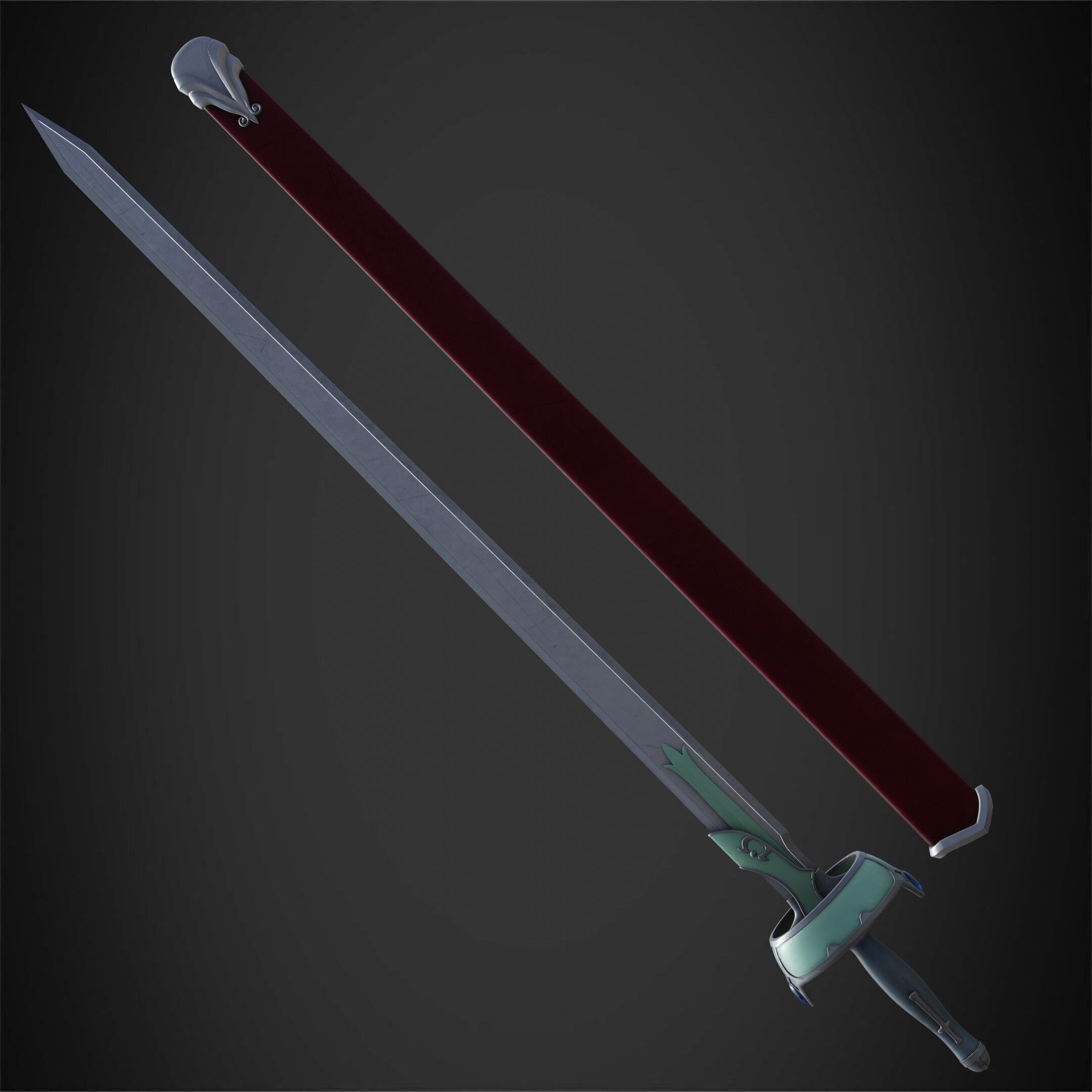 Sword Art Online Asuna Lambent Light Rapier for Cosplay 3D print model_7