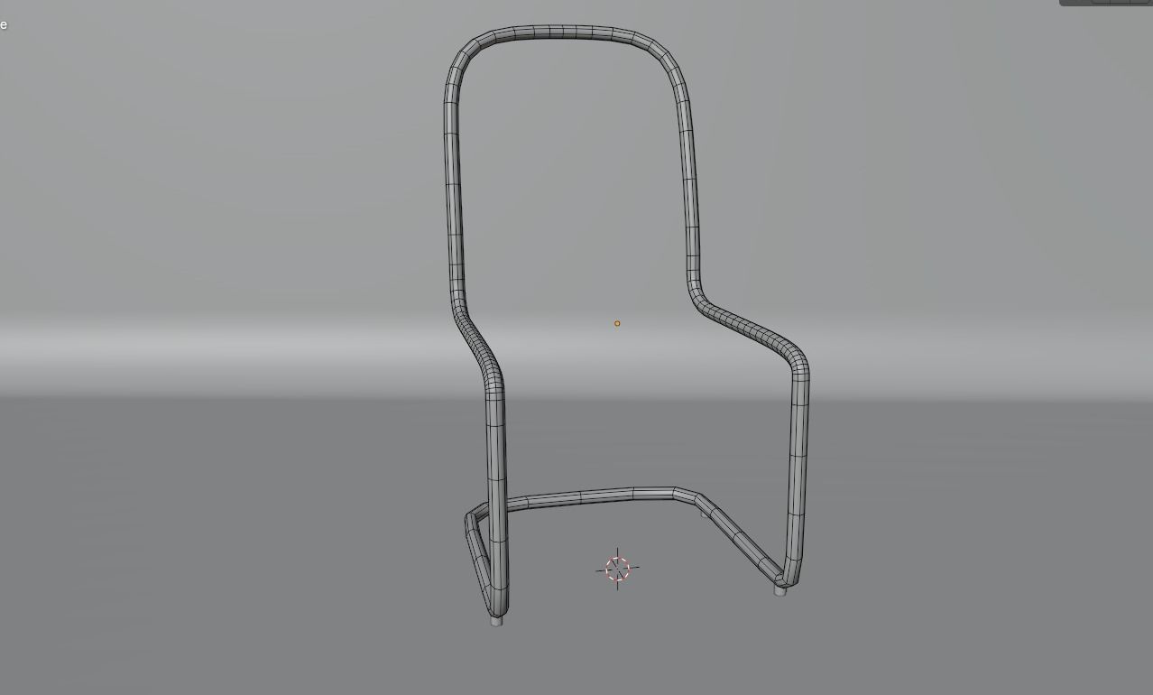Chair Low-poly 3D model_4