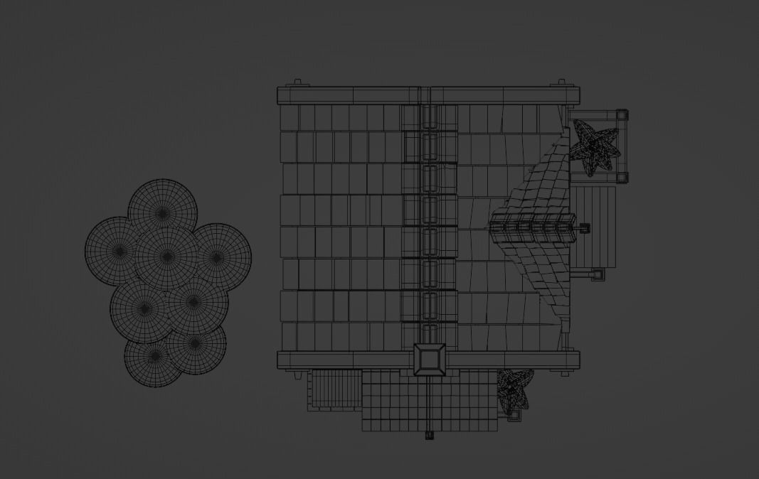 House Low-poly 3D model_2