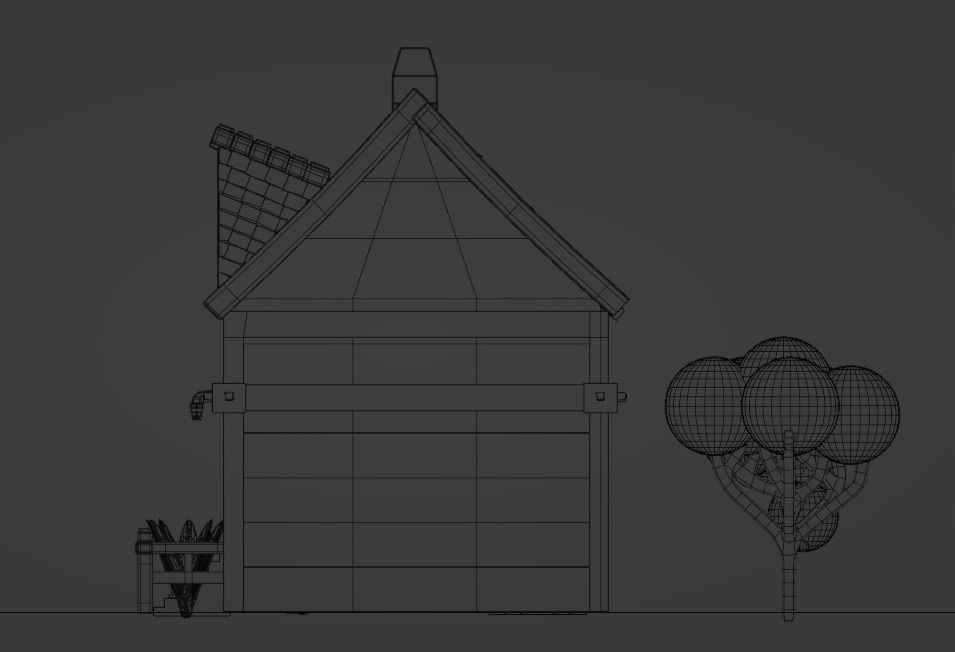 House Low-poly 3D model_8