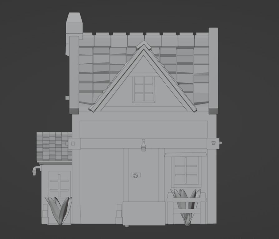 House Low-poly 3D model_1