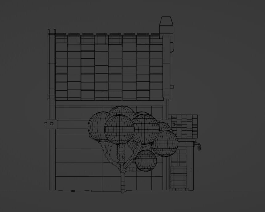 House Low-poly 3D model_10