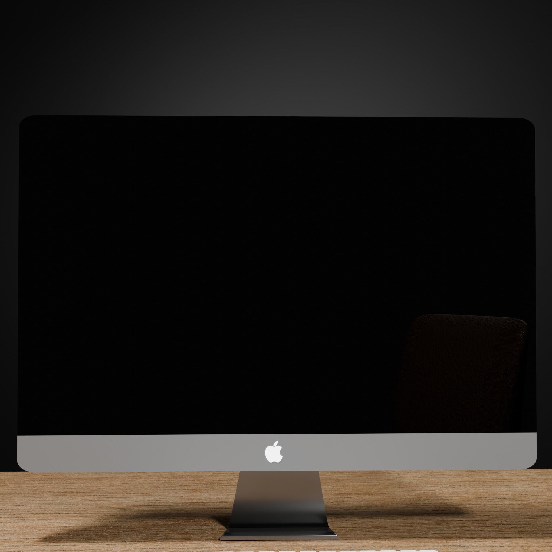 office desk 3D model_2