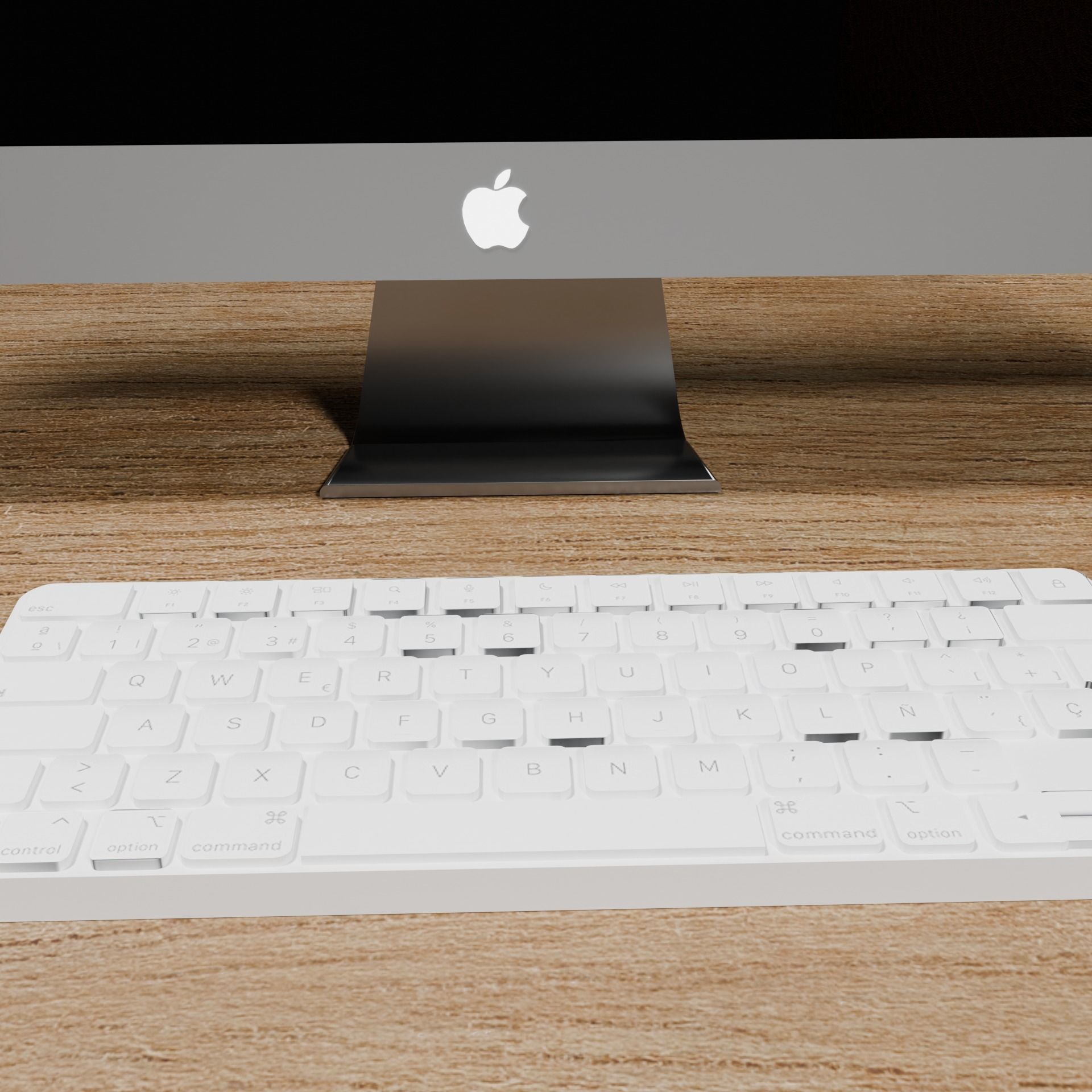 office desk 3D model_1