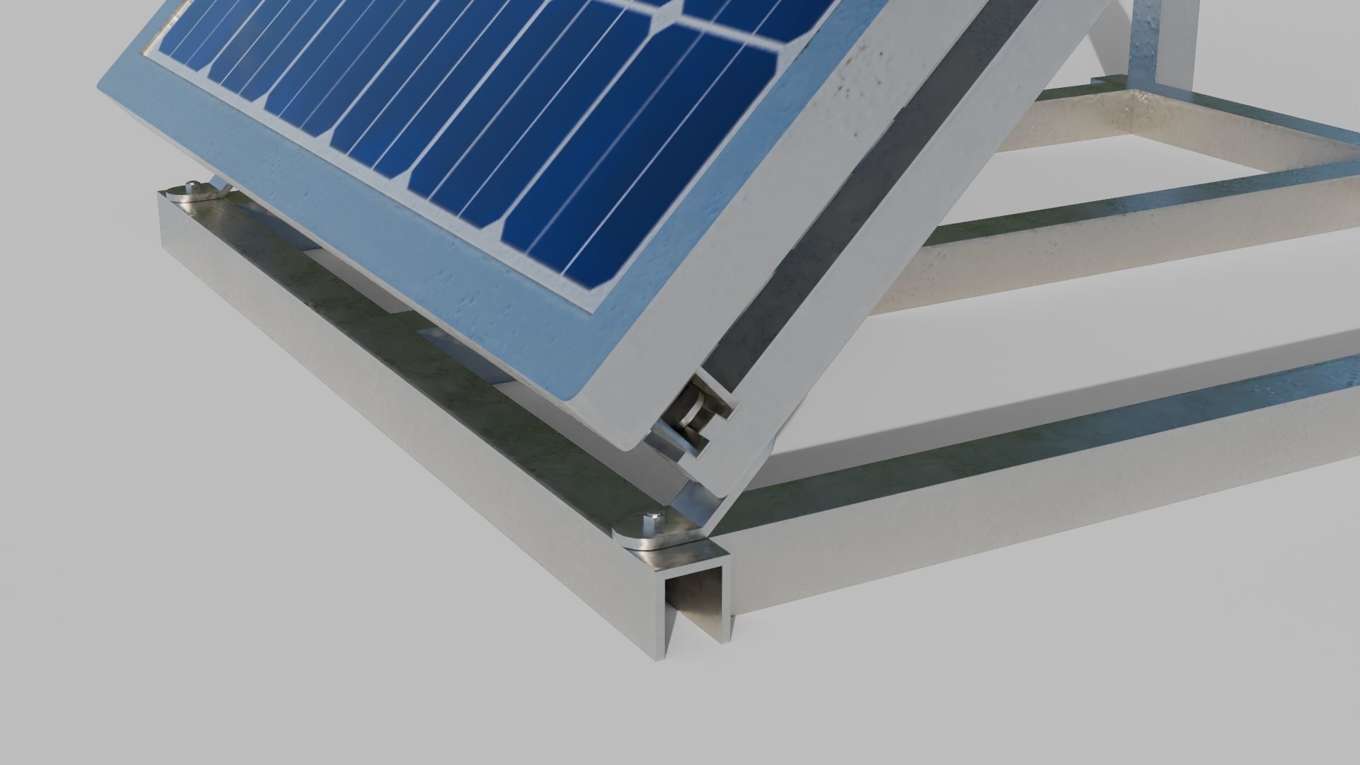 Solar Panel Low-poly 3D model_6