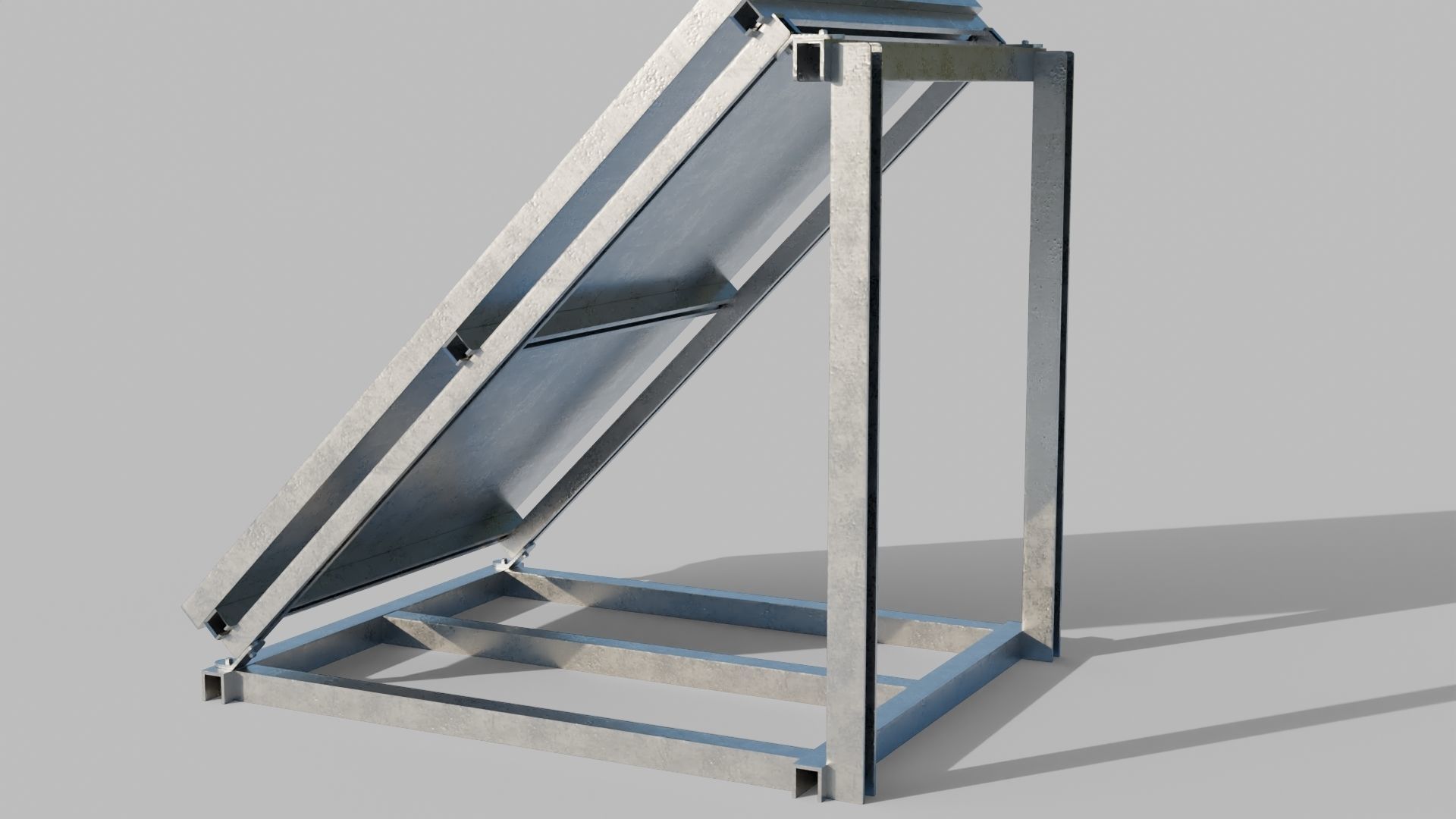 Solar Panel Low-poly 3D model_2