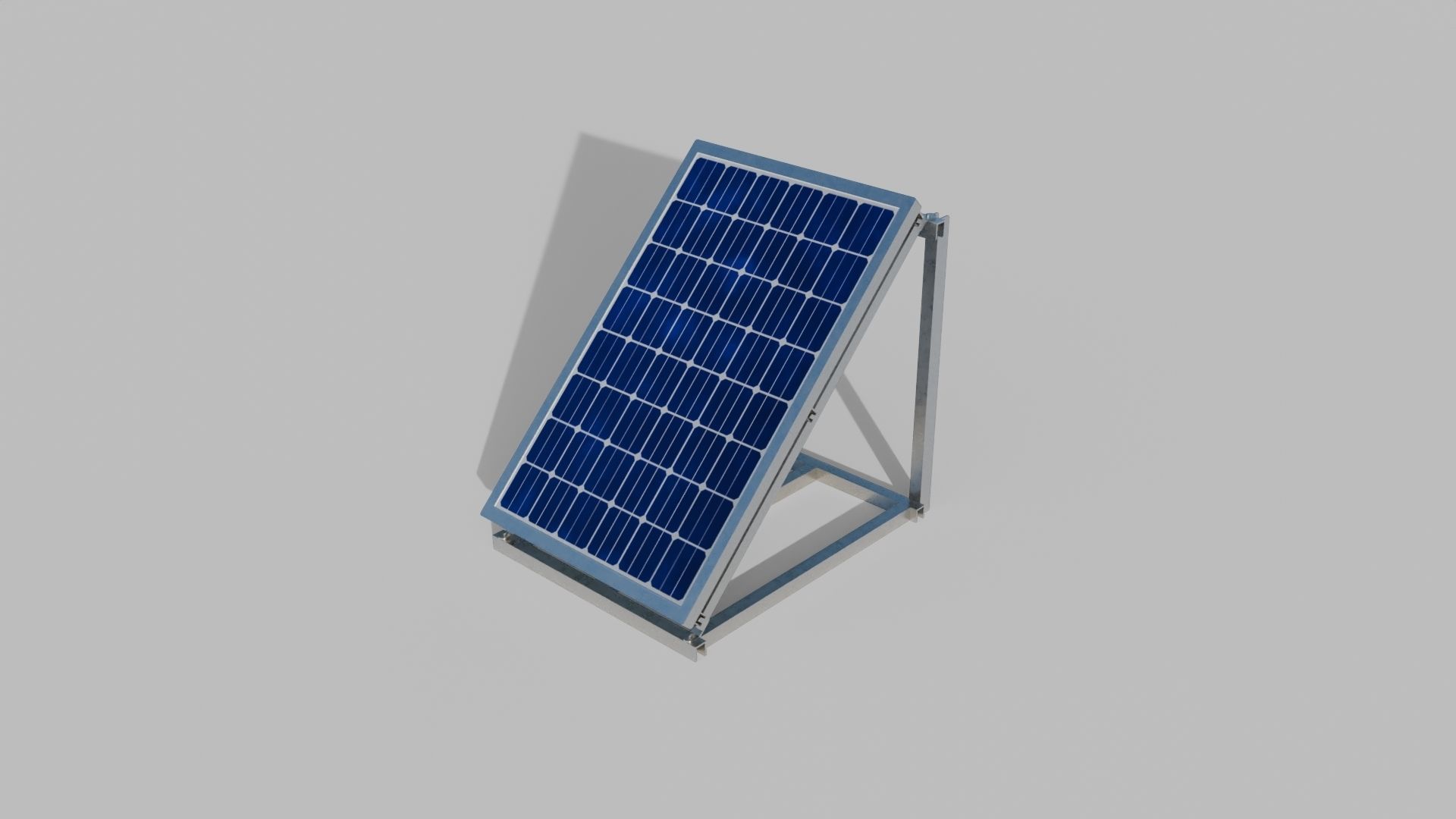 Solar Panel Low-poly 3D model_5