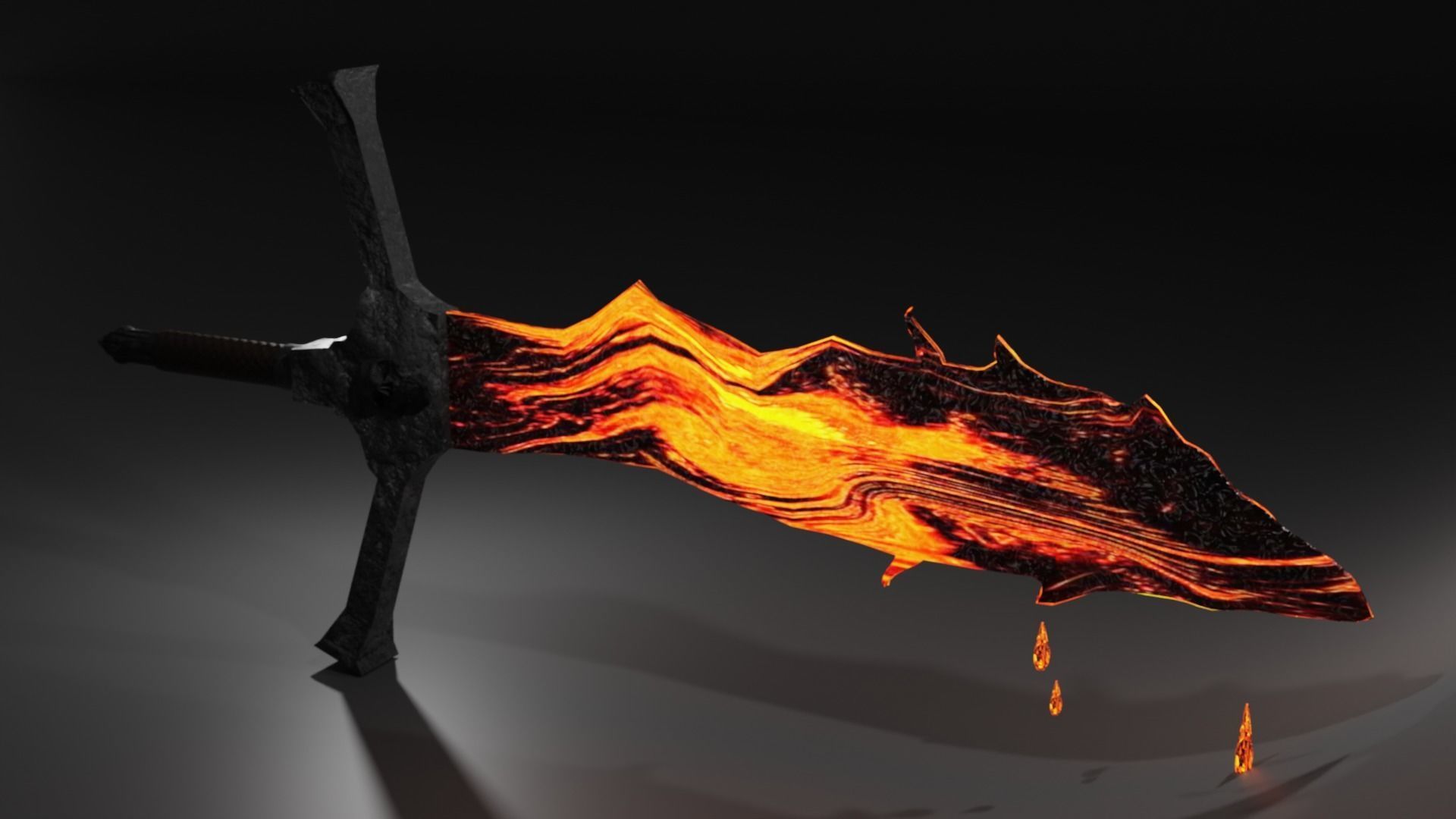 Fire Blade 3D model_2