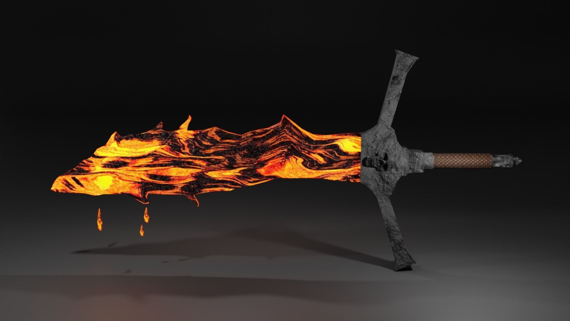 Fire Blade 3D model_1
