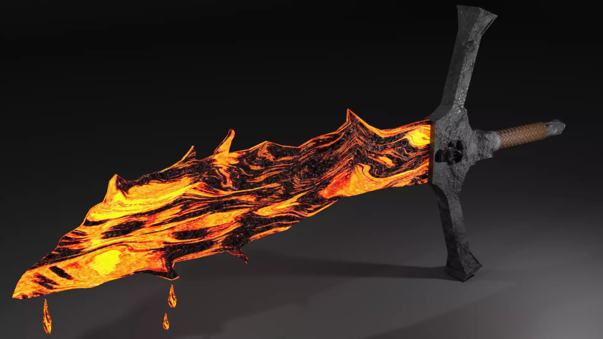 Fire Blade 3D model_0