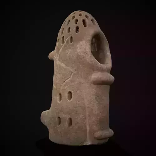 Clay Bee Keeper Smoker Low-poly 3D model