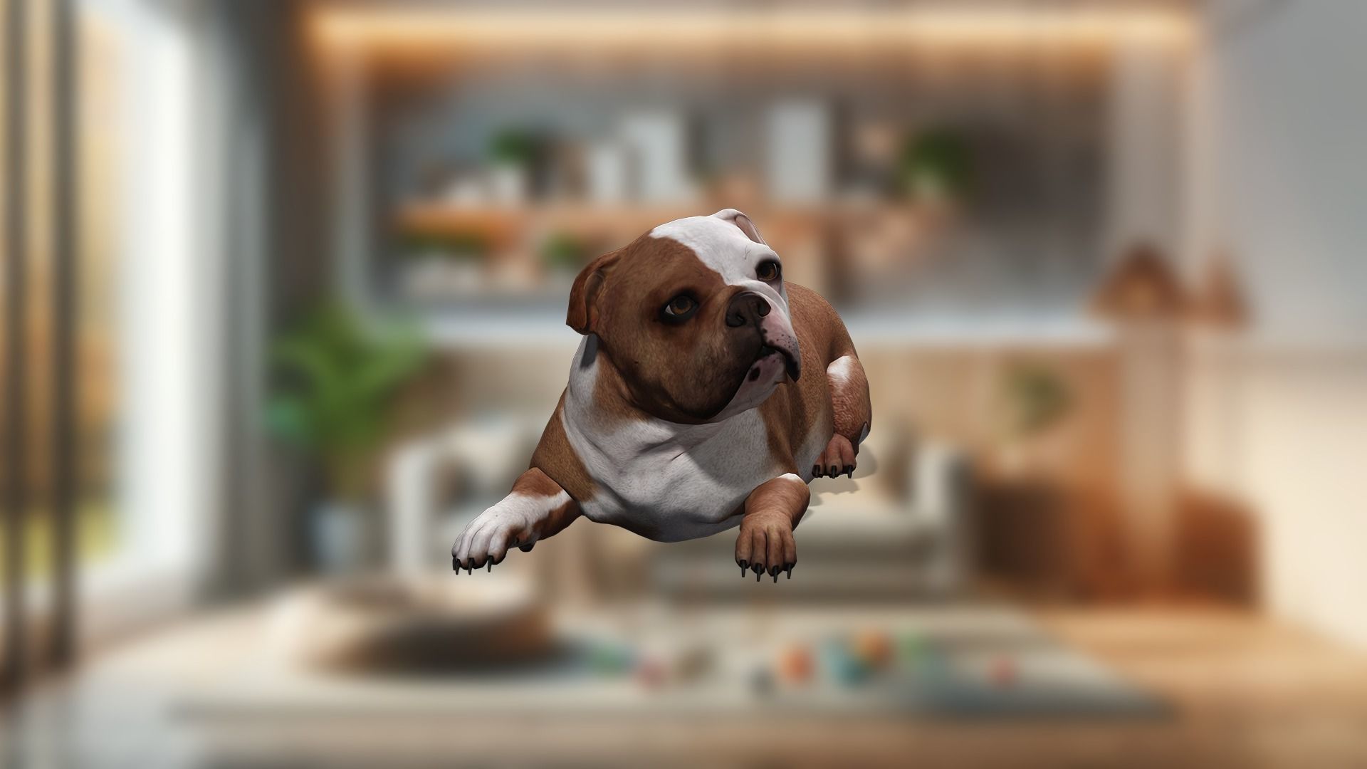 Pug Charming Bulldog French English Bulldog 3D Dog Models Low-poly 3D model_22