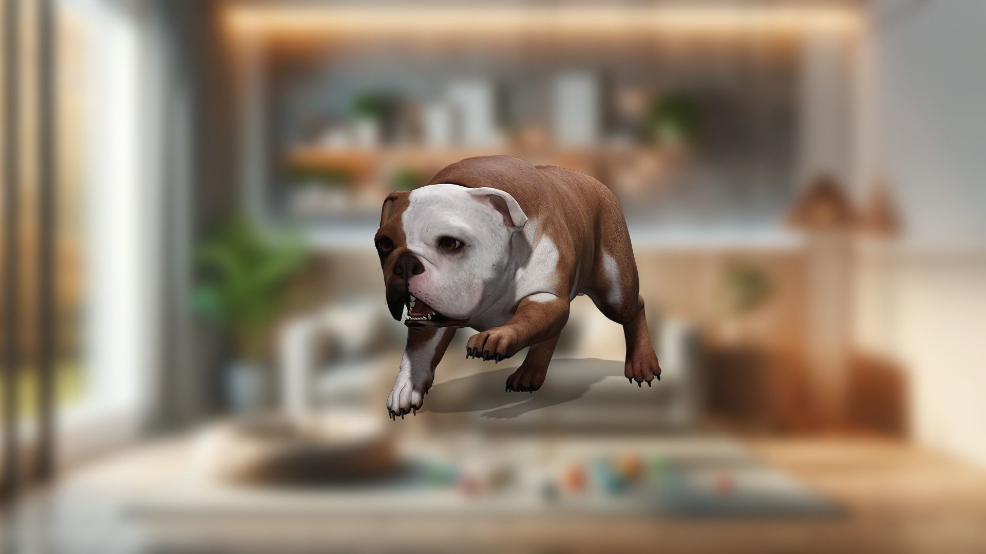 Pug Charming Bulldog French English Bulldog 3D Dog Models Low-poly 3D model_27