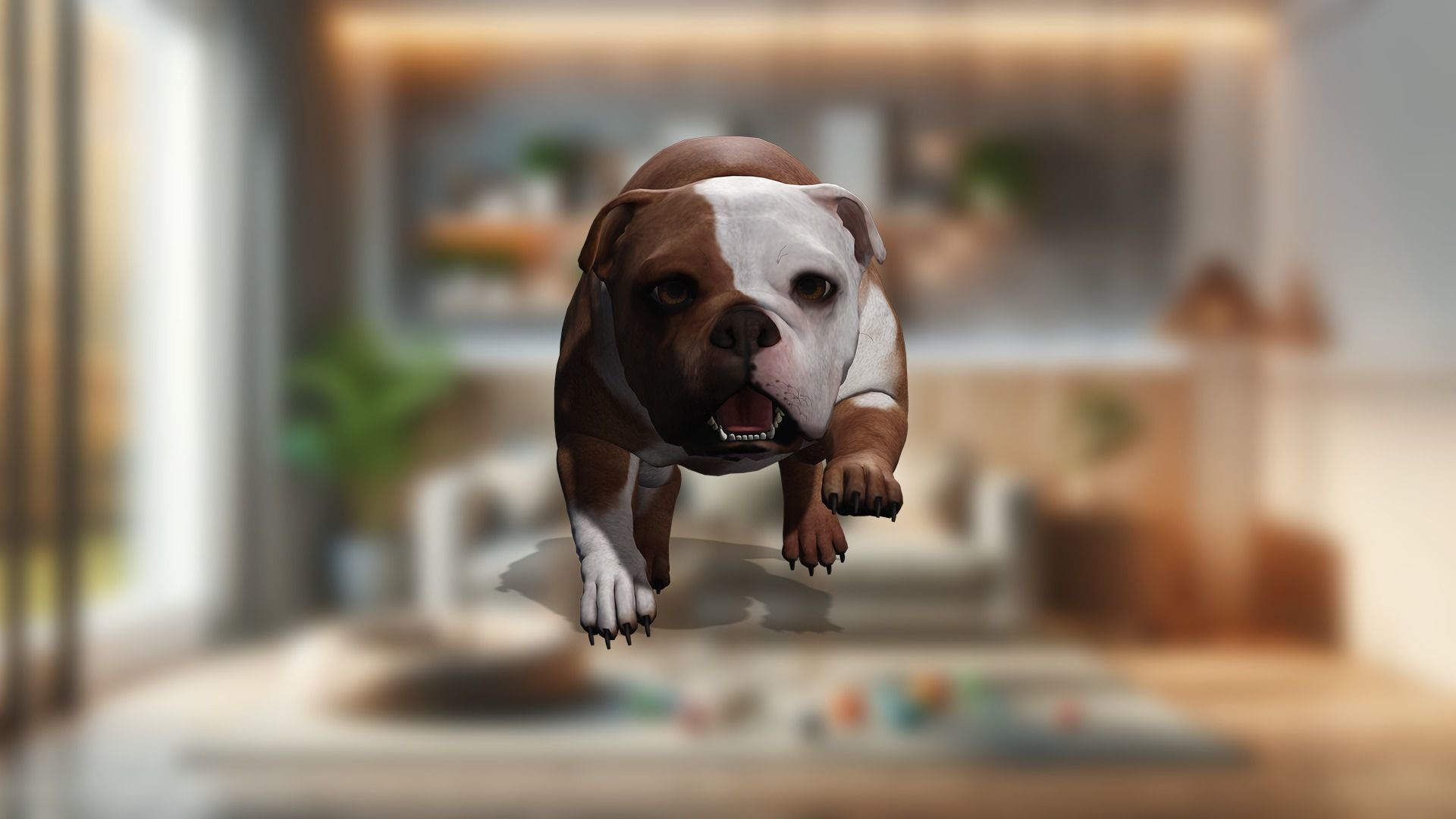 Pug Charming Bulldog French English Bulldog 3D Dog Models Low-poly 3D model_24