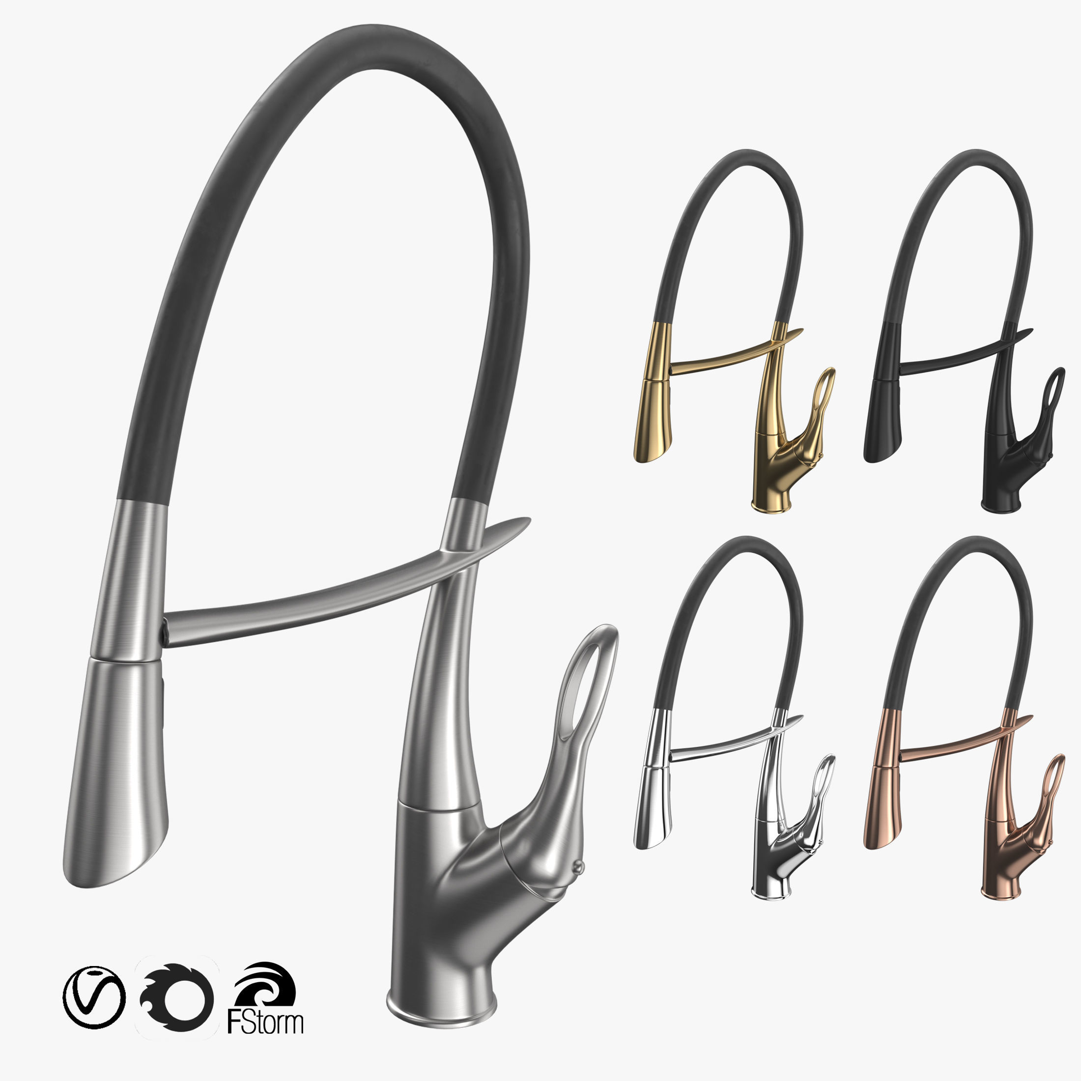 Oubao Faucets Colleciton 3D model_23