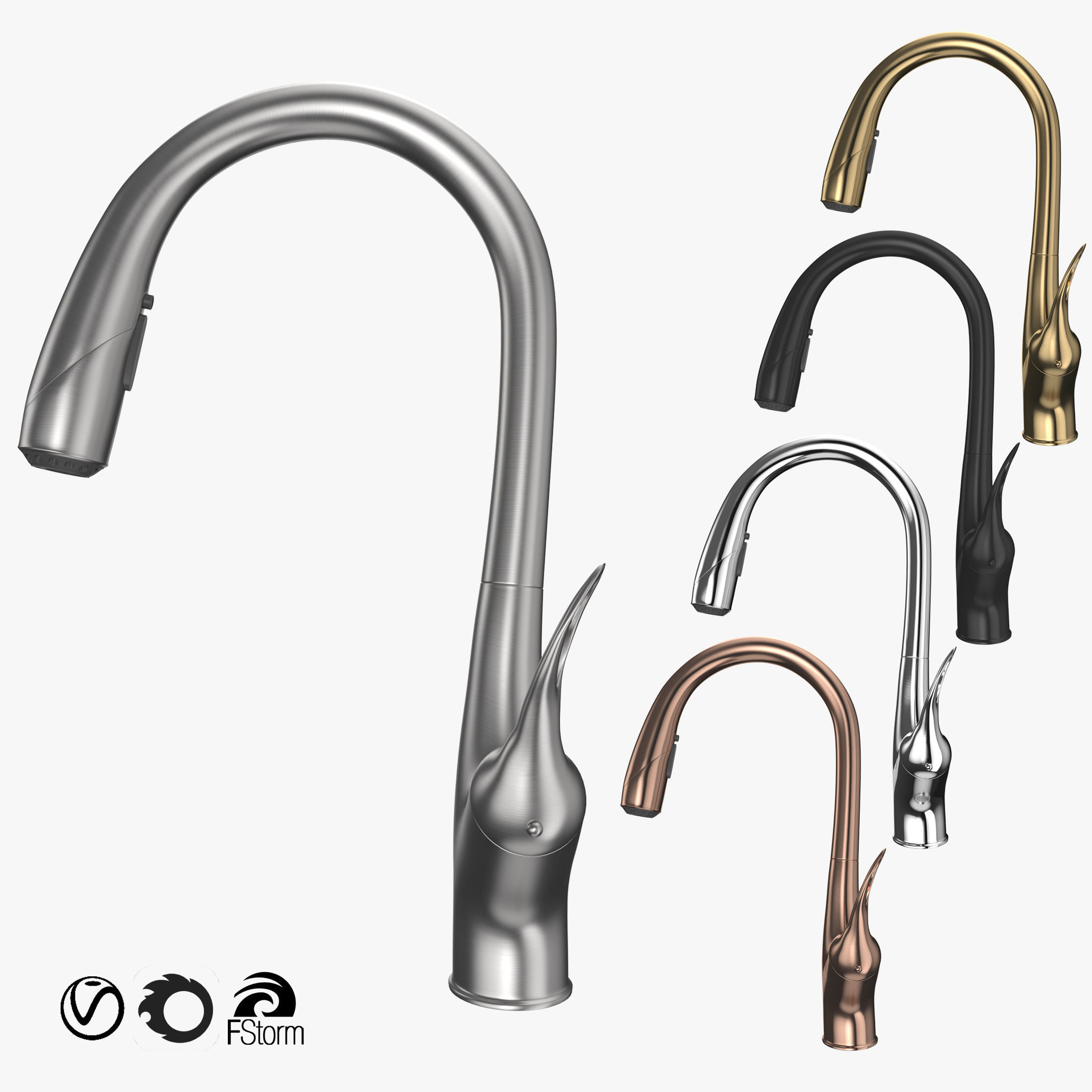 Oubao Faucets Colleciton 3D model_57