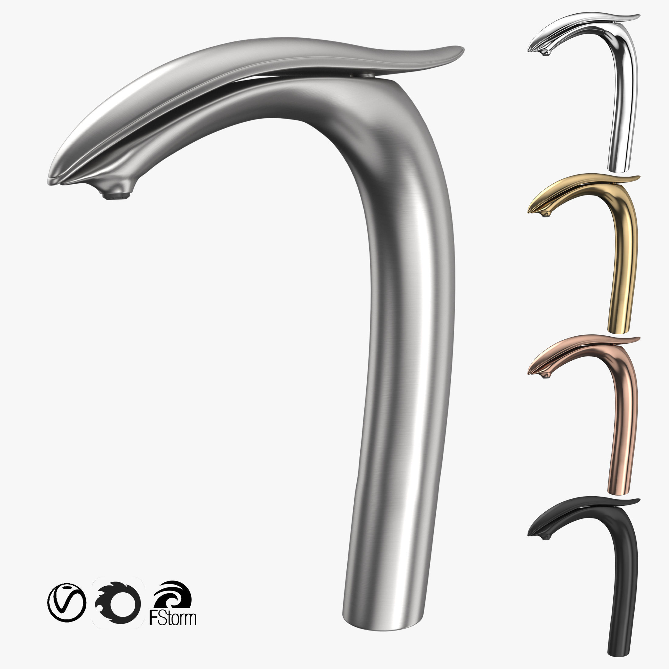 Oubao Faucets Colleciton 3D model_34