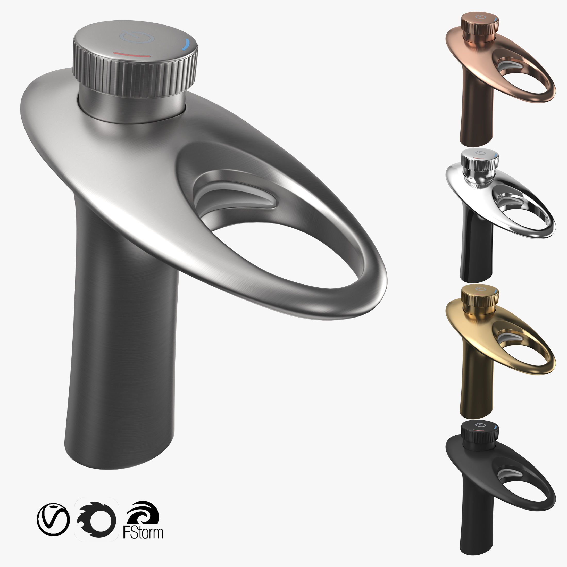 Oubao Faucets Colleciton 3D model_68