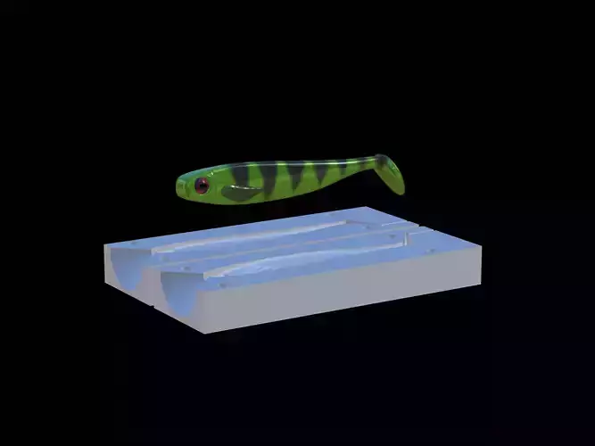 Am bait fish 13cm hoof form for predator fishing 3D print model