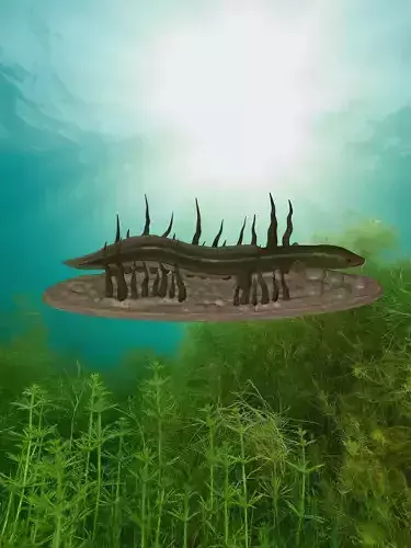 Eel underwater statue deatailed texture for 3d printing Free 3D print model