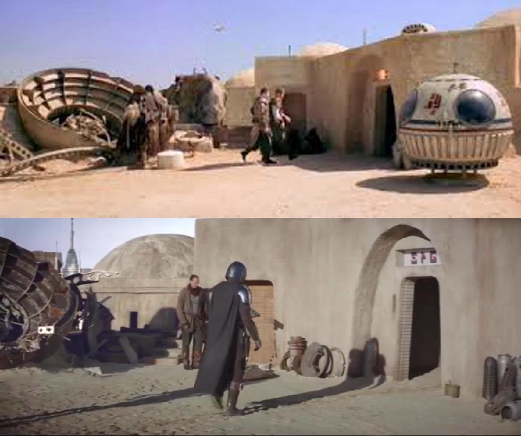 Set 1 Cantina main Entrance Outside 1-6 scale Hottoys 3D print model_11