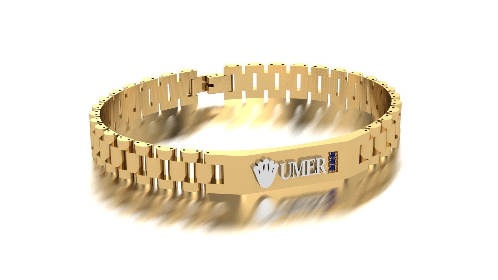 chain bracelet 3D print model_4