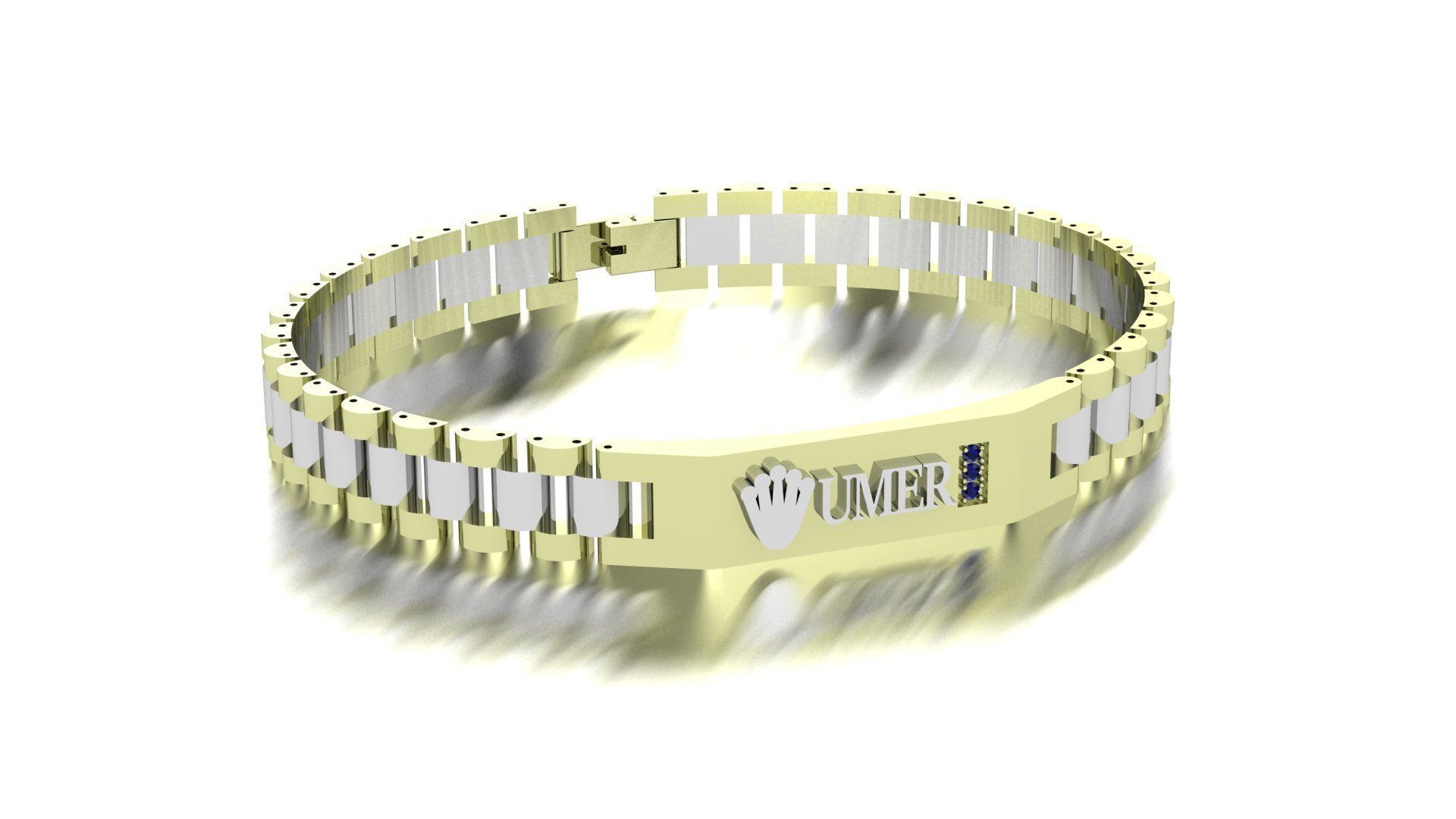 chain bracelet 3D print model_3