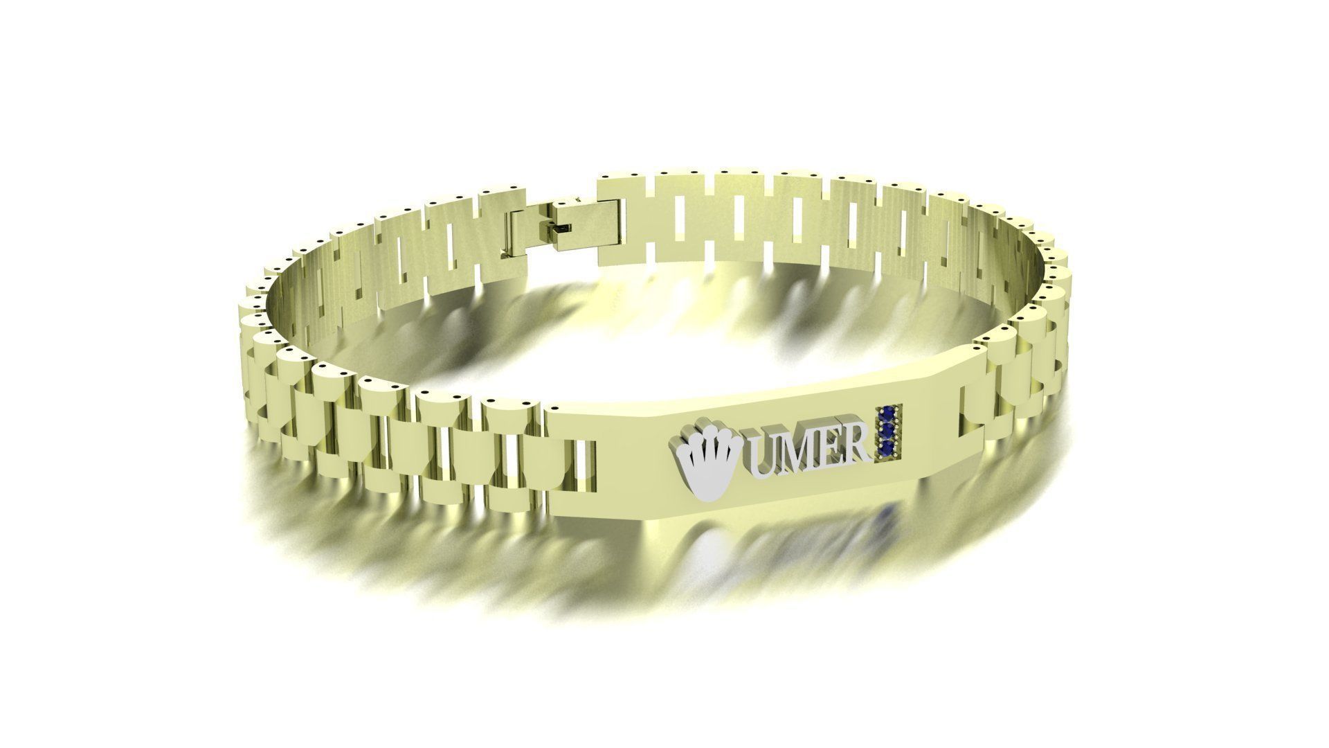 chain bracelet 3D print model_6