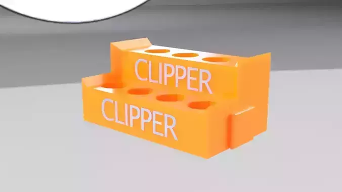 3D printable Clipper lighter stand 3D print model