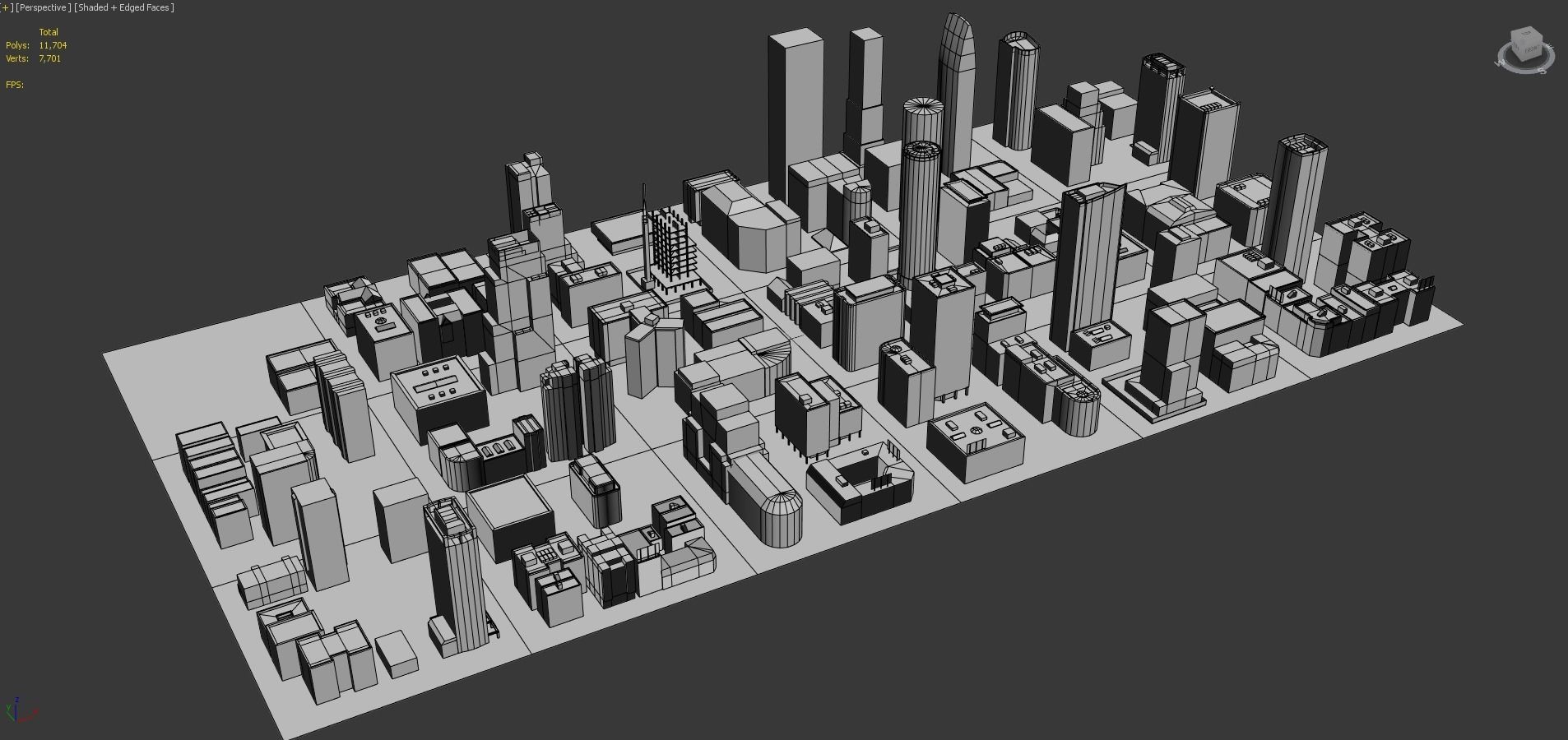 81 Low Poly Buildings Low-poly 3D model_29