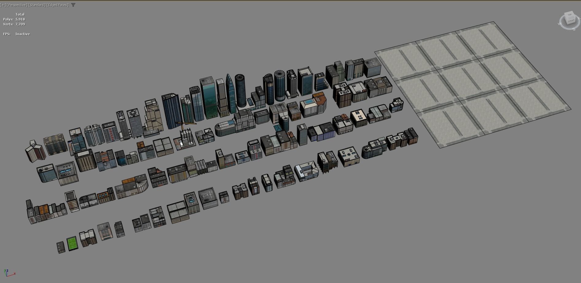 81 Low Poly Buildings Low-poly 3D model_25