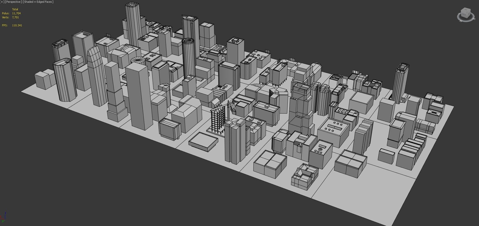 81 Low Poly Buildings Low-poly 3D model_28
