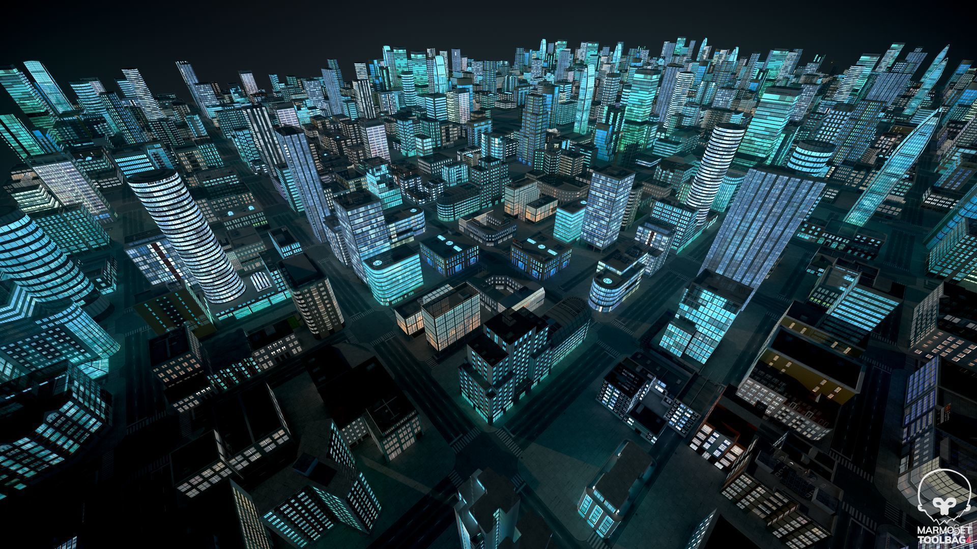 81 Low Poly Buildings Low-poly 3D model_17